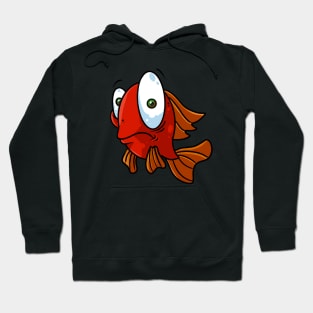 Orange fish Hoodie